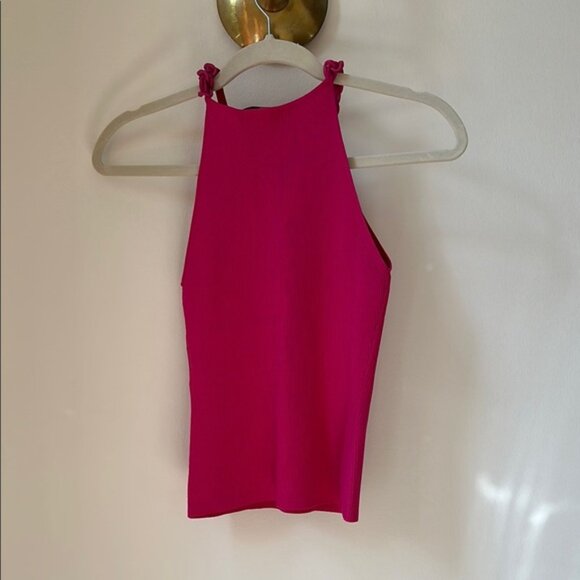Maje Pink Fitted Sleeveless Tank Top - Picture 3 of 3